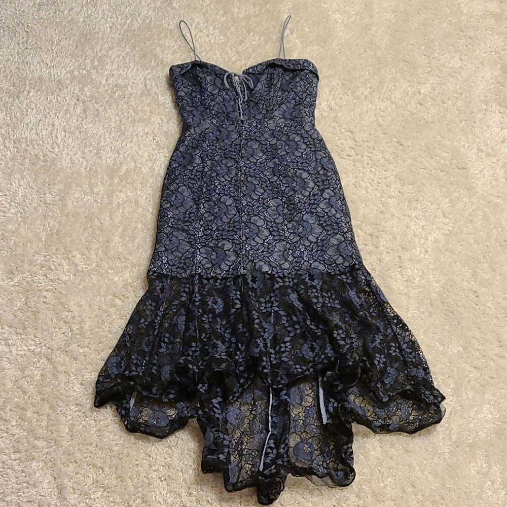 NICHOLAS High Low Lace Dress
